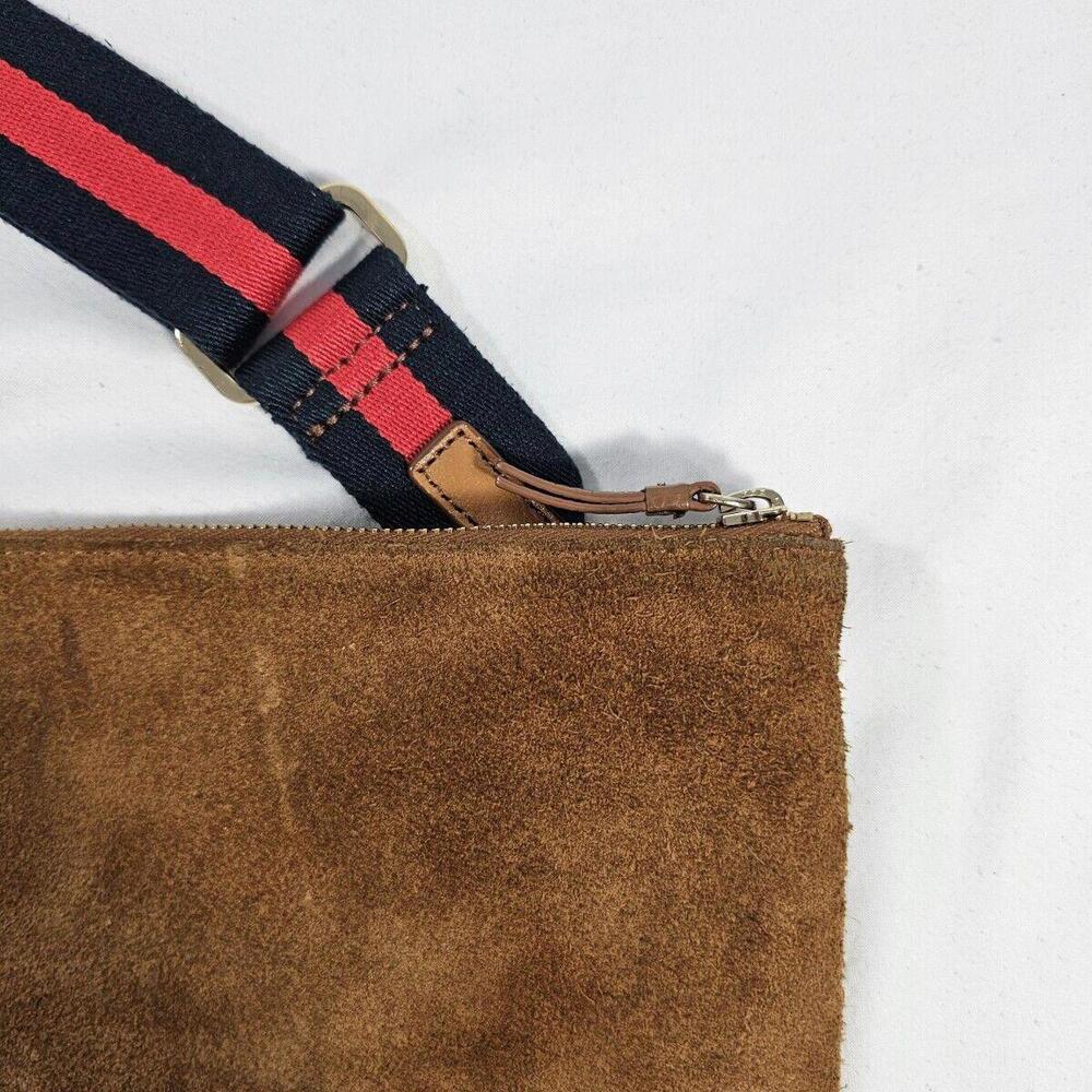 Mark & Graham ESSENTIAL LEATHER ZIPPER CROSSBODY Bag Purse, Chestnut/Camel, NWOT - Picture 3 of 8